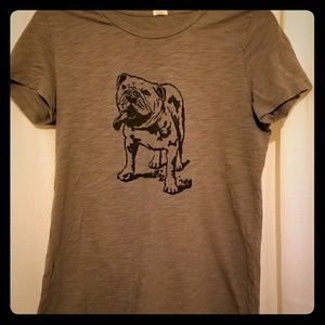 J.Crew English Bulldog t-shirt